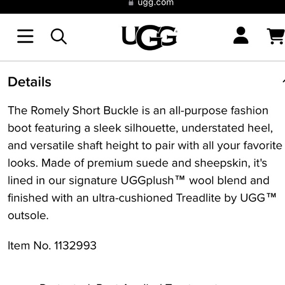 NWOT - UGG Romely Short Buckle Boot - Picture 9 of 10